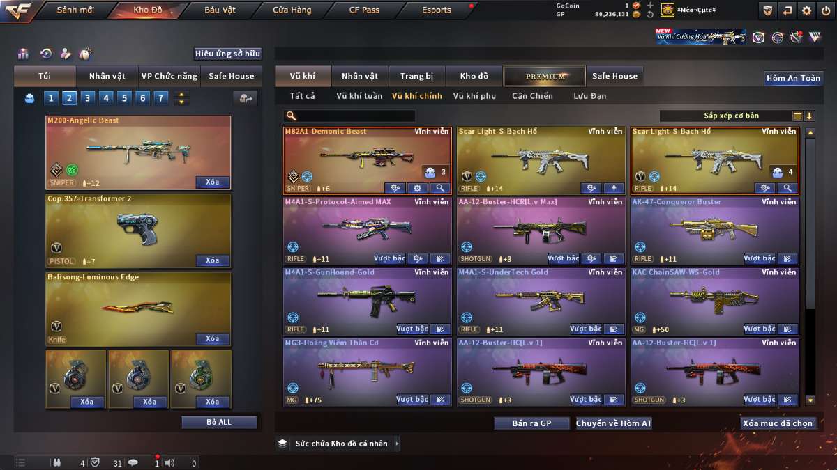shop acc cf uy tin gia re